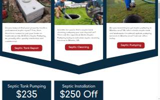 Metro Septic Pumping website