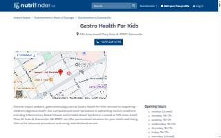 Gastro Health For Kids website