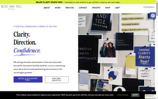 Bliss and Tell Creative website