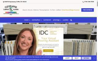 Cleveland Carpets and Floors website