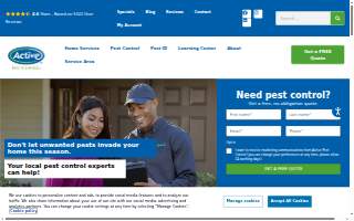 Active Pest Control website