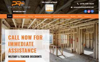 PRO Constructions of the CSRA website