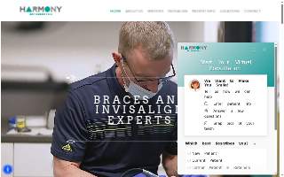 Harmony Orthodontics website