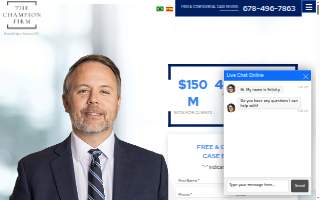 The Champion Firm, Personal Injury Attorneys, P.C. website