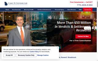C.W. Stevens - Personal Injury Lawyer: Canton Car Accident & Injury Attorney website