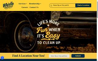 Whistle Express Car Wash of Holly Springs website