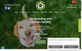 Savvy Paws Pet Resort website