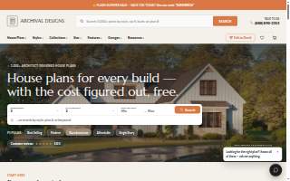 Archival Designs - House Plans website