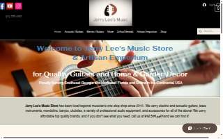 Jerry Lee's Music Store website