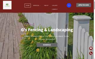 G's Fencing & Landscaping website