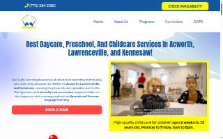 Star Light Learning Academy Lawrenceville website