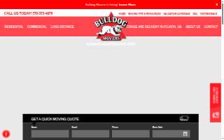 Bulldog Movers of Lilburn website