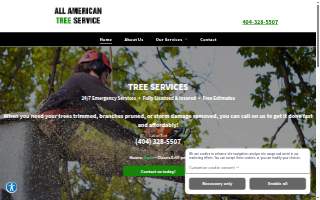 Tree Service All American website