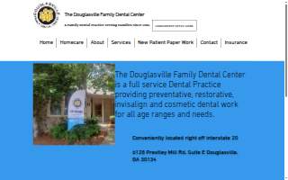 Douglasville Cosmetic & Dental Implant Studio website