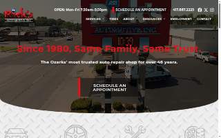 Rick’s Automotive Repair Service website
