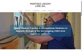 Martinez Urgent Care website