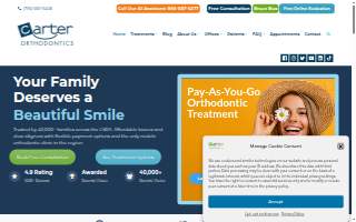 Carter Orthodontics website
