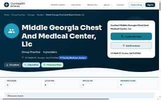 Middle Georgia Chest and Medical Center website