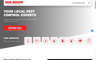 Bug House Pest Control website
