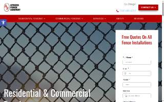 Athens Fence Company website