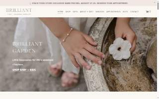 Brilliant Fine + Custom Jewelry website