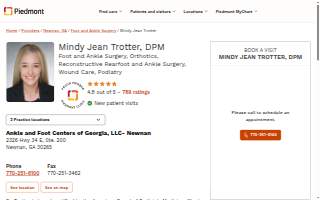 Dr. Mindy J. Trotter, DPM, CWSP website