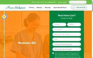 Home Helpers Home Care of Newnan website
