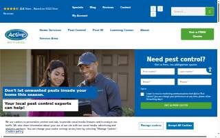 Active Pest Control website