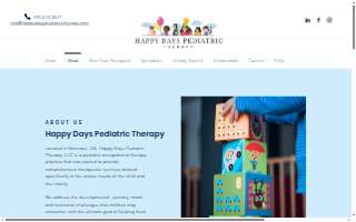 Happy Days Pediatric Therapy website