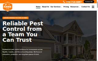 Ennis Exterminating PTC website