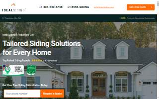 Ideal Siding Peachtree City website