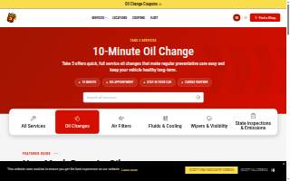 Take 5 Oil Change of Peachtree City website