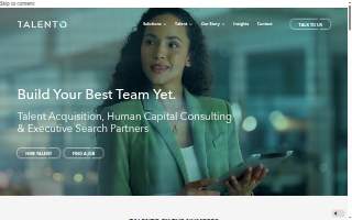 Talento Search Group, LLC website