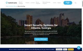 SafeStreets Home Security Atlanta website
