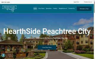 Hearthside Peachtree City website