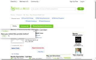 Perry Chiropractic Health Center website