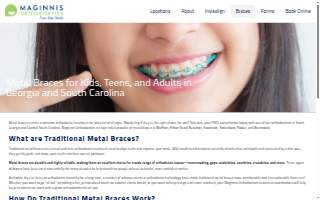 Maginnis Orthodontics - Pooler website