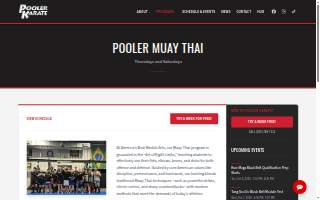 Pooler Muay Thai website