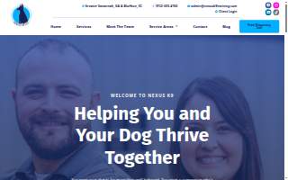 Nexus K9 Dog Training, Daycare and Boarding Savannah website