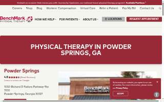 BenchMark Physical Therapy of Powder Springs website