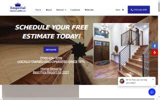 Emperial Hardwood Floors website