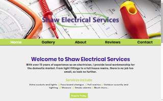 Shaw Electrical Services website