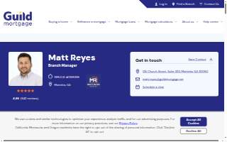 Guild Mortgage - Matt Reyes website