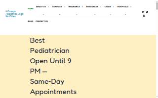 Omega Pediatrics at Riverdale website