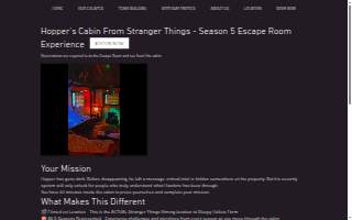 Escape Woods website