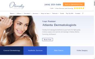Olansky Dermatology & Aesthetics website