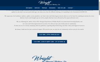 Wright Memorial Mortuary website