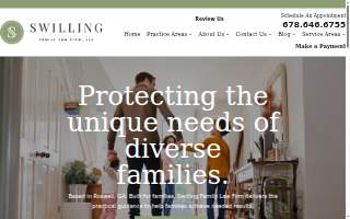 Swilling Family Law Firm, LLC website