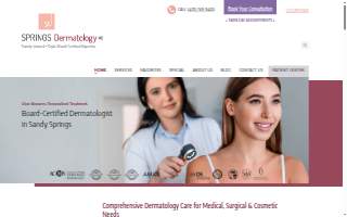 Springs Dermatology MD website