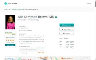 Alia Sampson Brown, MD website